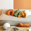 Cutelife Nordic Plush Onregelmatige Sofa Kussen Kamer Woondecoratie Lumbale Reizen Auto Kussen BackRst Desk Stoel Bed Cushion 220402