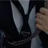 Uomini e donne Triangolo invertito Lettera Lettera Tie 6cm Versione stretta di materiale in nylon Materiale Casual Suit Shirt Accessori