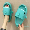 الصيف Shark Shark Shark Shark Women Slippers Cartoon Cartoon Slides Slides Beach Sandals 2022