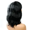 Womens White Black Curly Wigs Fashion for Daily Party Cosplay Full Wig