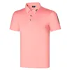 Zomergolfkleding Nieuwe mannen Korte mouw Golf T-shirt Casual Fashion Boy Outdoors Sports Shirt