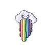 レインボー LGBT ブローチ漫画ハート旗羊エナメルピンレズビアンゲイプライドバッジ恋人服ラペルピンギフト 1407 D3
