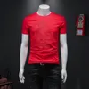 メンズTシャツメンヒップホップドラゴンプリント特大Tシャツ2022サマーストリートウェアハラジュクTシャツ男性半袖ブラックトップスTEES M-5XLMEN