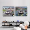 24 Hours of Le Mans Racing Car Poster On Canvas Print Nordic Poster Wall Art Bild för vardagsrum Hemdekoration Frameless