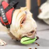ペット犬のおもちゃインタラクティブナチュラルラバーボールおもちゃ面白いインタラクティブな弾力性のきれいな歯を演奏する道徳的ボール犬チューおもちゃ220801