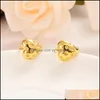 Boucles d'oreilles à tige bijoux en or mode bijoux en forme de coeur cadeau pour femmes hommes boucle d'oreille fête mariage mariée cadeaux de Noël1 livraison directe 2021