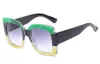 Женские негабаритные дизайнерские солнцезащитные очки дамы бабочка большой квадратный большой UV400 случайная коробка
