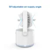 Two In One Humidifier Fan USB Rechargeable Desktop Air Cooler Personal Adjustable Cooling Fan With Night Light Water Mist