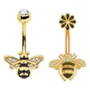 Bell -knop ringen verschillende navels ring creatieve navel spijkerbat bijen navel knoppen punctie accessoires zc1093