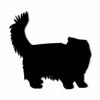 Sagoma in piedi di razza di gatto persiano - Bellissimo cartello da parete in metallo per decorazioni per la casa