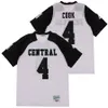 Men High School Football Miami Central 4 Dalvin Cook Jersey Moive Team Color Black White College All gestikte ademende voor sportfans Hiphop University Hip Hop