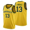 XFLSP طوكيو olimpics أستراليا فريق كرة السلة جيرسي باتي ميلز كريس goulding جوش الأخضر جو انجليس ماثيو ديلافيدوفا ماتيس