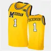 MIT88 College Custom Michigan Wolverines Stitched Basketball Jersey Will Tschetter Devante 'Jones Moussa Diabate Brandon Johns Jr. Jaron Faulds