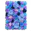 装飾的な花の花輪40x60cmシルクローズフラワーウォール人工DIYウェディング装飾Pographyの背景ヘアサロン背景