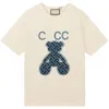 럭셔리 디자이너 남성 드레스 패션면 짧은 슬리 베드 티셔츠 느슨한 트렌드 소년 반팔 간단한 글자 남성 셔츠 플러스 크기 S-7XL