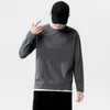 Men's T-Shirts Autumn Long-Sleeved T-Shirt Men's Loose Cotton Top Clothes Crew Neck Spring Long Sleeve Sweatshirt For MenMen's