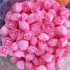 500pcs 3cm mini artificielle PE mousse rose têtes de fleurs pour la décoration de la maison de mariage à la main fausses fleurs boule artisanat fournitures de fête 220527