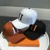 2022 Luksusowy płótno baseballowy projektant męskiej męskiej kapeluszu baseballowego Fedor Fedora Letter Stripe Casquette Chating Hat