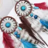 Dangle & Chandelier Dream Catcher Long Tassel Feather Earrings Women Bohemian Hippie Classic Ethnic Tribal Large Ear JewelryDangle Chandelie