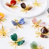 2 cm natürlicher Kristall-Jade-Achat, Liebeskunst, Schmetterling, Libelle, DIY-Kristallflügel, Tierornament