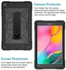 Étui à bandoulière pour Samsung Galaxy Tab A 8,0 pouces T290/T295, robuste, armure de robot, coque antichoc avec béquille (C)