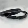 Fashion Leather Belts For Women Designer Luxury Men Belts Metal Triangle Buckle Womens Mens Waistband Classic Retro Belt 3 5cm Width 340T