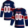 VIN Custom Ice Hockey Jersey for Men Youth S -4xl Numeri di nome Authentic Ricolate - Progetta le tue maglie da hockey