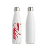 17oz 500ml Sublimazione Cola Bottiglie Bicchieri Bottiglie d'acqua Bicchiere sportivo per caffè isolato a doppia parete in acciaio inossidabile con coperchio