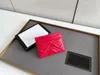 Desinger Wallets Women Holder Stripes Texturizou novas carteiras curtas pequenas com caixa