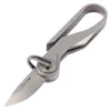 Promosyon titanyum anahtarlık bıçağı m390 saten bıçak tc4 titanyum alaşım saplı açık EDC cep bıçakları