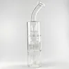 Thick and stable 11 inch vapexhale hydratube glass hookah 2 percs with bracket for evo evaporator bong gb347