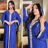 Roupas étnicas 2022 Ramadan Mubarak Abayas Para Mulheres Dubai Muçulmano Vestido com Capuz Jalabiya Kaftan Marroquino Vestido de Noite Turco Islã
