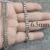 Chains Pieces Edelstahl-Halskette mit kubanischen Gliedern für Männer und Frauen, anlauffarbene, schwere Bordsteinkette, Halsband, 16, 18, 20, 22, 24 Zoll, Ketten247S