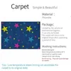 Tapis couleur étoile bleu imprimé couverture chambre salon décoration de la maison enfants ramper tapis jouer pratique et pratique