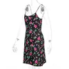 Casual jurken imcute vrouwen zomer sexy suspender jurk mode bloemen dunne riemen backless skinny nachtclub korte 2022