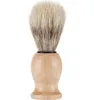 Barba de madeira escova bristles ferramenta de barbear homem macho escovas de barbear acessórios de quarto limpo home sn4539