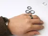 Hematite Ring.Unusual Black Men Women 6mm Facetter Band US Size 7 8 9 10 11 12 13