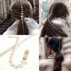 Osobowość Moda Długa Tassel Pearl Hair Clip Stick Beaded Barrettes Top Head Ponytail Hairpin Punk Hairgrips Akcesoria AA220323