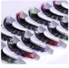 Thick Multilayer Color Mink False Eyelashes 7 Pairs Set Curly Crisscross Hand Made Messy Fake Lashes Eyes Makeup Easy to Wear Beautiful Lash Extensions