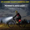 TRLIFE 10000mAh 8 LED Bike Light Waterproof USB Rechargeable LED Bicycle Light 7000 Lumens Flashlight and Headlamp as power Bank 220721