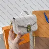 Micro Metis Chain carteira bolsas de ombro Mini Crossbody Bag Women Women Luxury Designer Largura 14 cm M81389