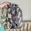 Pantalones casuales de primavera para niños, pantalones bombachos con estampado de flores a la moda para niñas, pantalones sueltos para niños, pantalones Vintage para niños, ropa 220512