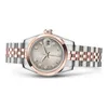 Aziatische horloges van hoge kwaliteit 2813 sport automatisch mechanisch horloge 36 mm roze wijzerplaat mode roestvrijstalen riem casual luxe dames kijkt saffierglas M115200-
