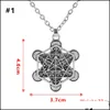 Pendant Necklaces Pretty Tree Of Life Fruit Novel Geometric Necklace For Women Jewellery Stainless Steel Drop Delivery 2021 Mjfashion Dhv28