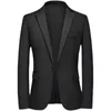 Erkek Suit Blazers Mens Düz Renk Kıyafet Kıyafet Gezgin Bahar Moda İnce Takım Ceket Erkekler Blazer Maskulino Giyim Coatmen's