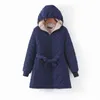 Женщины зимняя толстая куртка с толстым пуховиком теплый флисовый пиджак на парке с капюшоном 2022 весенняя осень зима L220725