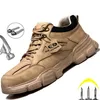 Male Safety Shoes Work Sneakers Indestructible Boots Winter Men Steel Toe Sport Safty Drop 220813