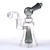 Royal Glass 6,5 '' Pipe à eau Narguilés Bubbler avec bol Dab Rig Bongs