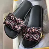 Designer slides satin Sandals women sliders slippers Pink Brown Slip-on Flat Shoes Designers Wide-band slipper With Gold stopper and