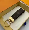 Новый бренд для ключей Классический старый цветочный дизайнер Mens Luxury Car Keyring Женский